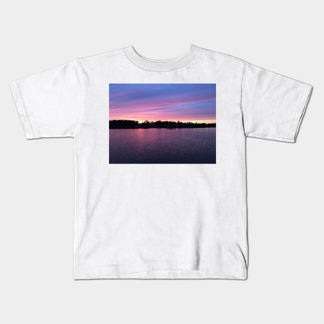 Purple Sunset Kids T-Shirt by BigPapaJ